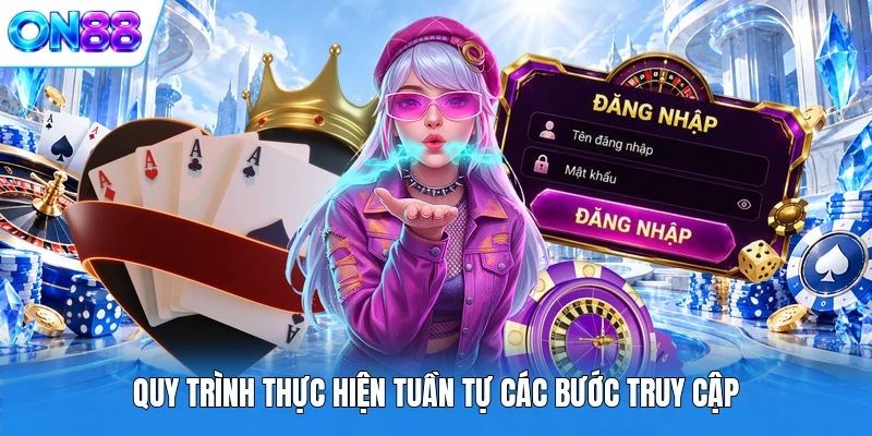 Quy trình thực hiện tuần tự các bước truy cập